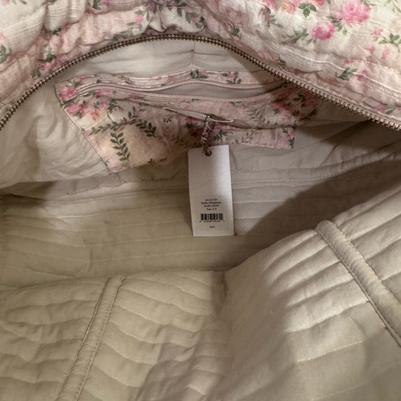 LoveShackFancy Shelby weekender rose hemp bag NWT - Picture 6 of 9